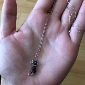 Black cat necklace